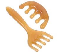 Pettine Massaggiante Viso e Testa in Resina, Set 1 Pezzo | Strumento Manuale per Massaggio e Scraping, Uso per Personal Grooming e Self-care Routine, Stile Elegante