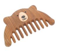 Pettine Massaggiatore in Legno Ergonomico per Cuoio Capelluto | Dentatura Larga, Uso Manuale Confortevole, Finitura in Legno, Forma Ergonomica, Semplice da Impugnare e Pulire