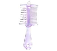 Pettine Massaggio Capelli Testina Rullo Metallico Spazzola Styling Lenitiva | Pettine Massaggio Testa con Dispenser Liquido Integrato Per Uomo Donna Mamma Papà Capelli Viola trasparente a doppio uso