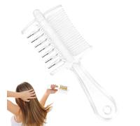 Pettine Massaggio Capelli Testina Rullo Metallico Spazzola Styling Lenitiva | Pettine Massaggio Testa con Dispenser Liquido Integrato Per Uomo Donna Mamma Papà Capelli Colore trasparente a doppio uso