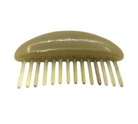 Pettine Massaggio in Corno a Denti Larghi, Verde Chiaro | 14 Denti, Anti-statico e Non Facile da Rompere, per Styling dei Chioma