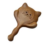 Pettine Massaggio In Legno Per Gatti Pettine Massaggio Per Gatti In Legno Massaggio Pettine Con Maniglia, Pettine In Legno Di Sandalo Naturale Con Denti Larghi E Grandi Gocce D'acqua, Pettine Generale