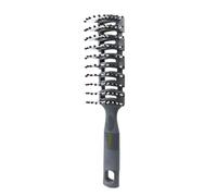 Pettine Men Vent Hair Brush Comb Back Curly Styling Salon Nine-Row(Grey)