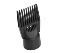 Pettine nero per asciugacapelli, per lisciare e districare, ugello in plastica per parrucchiere, pettine per capelli ricci e naturali, accessori per lo styling