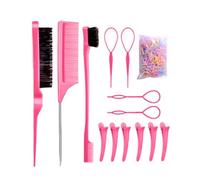 Pettine per acconciature da donna, integra la spazzola per capelli e il pettine in un versatile multifunzione: separazione e treccia per acconciatura per donne e ragazze. Spazzola per