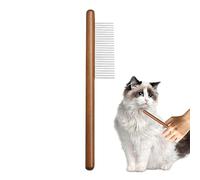 Pettine per animali domestici con denti in metallo, pettine per cani da pulci, pettine per rimuovere segni di zecche, pettine per animali domestici per rimuovere le macchie dai pidocchi, pettine per