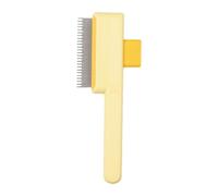 Pettine per animali domestici, rastrello per la toelettatura dei gatti, 19 x 7,5 cm, design comodo con impugnatura per spargimento e rimozione nodi, spazzola per cani da compagnia per animali