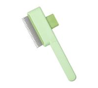 Pettine per animali domestici, rastrello per la toelettatura dei gatti, 19 x 7,5 cm, design comodo con impugnatura per spargimento e rimozione nodi, spazzola per cani da compagnia per animali