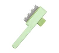Pettine per animali domestici, rastrello per spargimento di gatti, 19 x 7,5 cm, strumento per la toelettatura, design per rimozione nodi, versatile, adatto per cappotti corti e lunghi, uso compagno