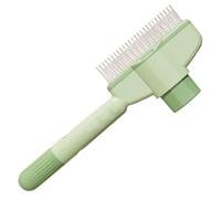 Pettine per annodare animali domestici per cani, pettine per rimuovere nodi per cani - Pettine per tosettatura gatti per nodi di capelli | Funzione pulsante Pettine grande per cani per spazzola per l