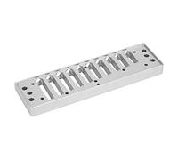 Pettine per Armonica Blues Parte per Armonica a Pettine in Lega di Alluminio a 10 Fori per Studenti Principianti Hohner SP20(Argento)