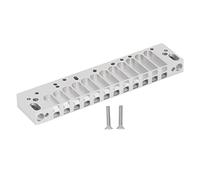 Pettine per armonica, parte 12 fori, scala cromatica, pettine per armonica in lega di alluminio, sostituzione leggera in argento satinato per 270D con tenuta all’aria miglio