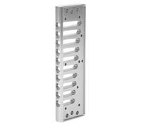 Pettine per armonica per HOHNER SP20, parte per armonica a 10 fori, parte per pettine per arpa blues per accessorio per armonica in lega di alluminio HOHNER SP20(Argento)