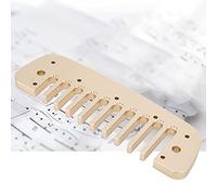 Pettine per armonica, pettine musicale 10 fori in lega di alluminio Pettine per armonica Parte in lega di alluminio per armonica per principianti(Golden, pink)