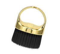 Pettine per baffi portatile e spazzola per barba Design a doppia testa con setole sintetiche per uomo Pettine per barba portatile