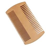 Pettine per Barba,Barba Uomo di Legno Antistatico,Pettine da Dentato a Doppia Fila per La Cura Quotidiana Della Barba,Adatto per L'applicazione Dell'olio da Barba-Colore del Legno