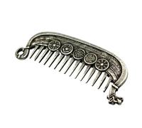 Pettine Per Barba In Metallo, Aiuta A Ridurre I Grovigli, 7x2,9 Cm, Pettine Per La Cura Dei Ba Ffi Da Uomo, Strumento Per La Cura Dei Baffi, Bordi Lisci, Ideale Per Modellare Barba E Baffi