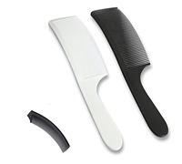 Pettine per barbiere curvo in plastica, 4 pezzi, taglio di capelli, a forma di S, con parte superiore piatta, a testa piatta, pettine per taglio dei capelli, pettine professionale da barbiere per