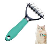 Pettine per cani per la cura di forfora, pettine Detangler per cani, in acciaio inox, per cani e gattini