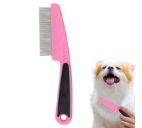 Pettine per cani, pettine per la pulizia dei pidocchi, pettine per di animali domestici, per cuccioli, gattini, criceti e conigli, per rimuovere pulci e nodi di pidocchi Founcy