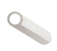Pettine per capelli, 10,1 x 3,2 x 0,2 cm, in acciaio , accessorio per barba e baffi, strumento per lo styling di tutti i giorni, per parrucchieri più sottili, accessorio per la cura