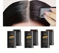 Pettine per capelli a 3 colori, nero, marrone, caffè, può coprire naturalmente i capelli bianchi. Basta passarlo una volta per tingere i capelli di nero. Questo pettine dentato aggiunge colore per lei