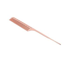 Pettine per capelli a coda di ratto da salone, pettine centimetrato a coda pettine centimetrato a coda, pettine in metallo in alluminio per barbiere professionale, pettine per capelli per uomo, donna