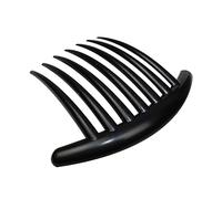 Pettine per capelli a denti larghi, french twist, infrangibile, buona presa, pettine laterale per donne e ragazze, nero/caffè