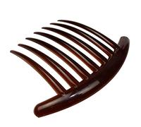 Pettine per capelli a denti larghi, infrangibile, con buona presa, clip laterale per donne e ragazze, colore: nero/caffè, per pettini spessi da donna