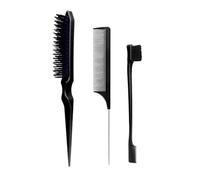 Pettine per capelli a doppia faccia, accessori per capelli, 3 pezzi, per salone di bellezza, uso domestico, divisorio