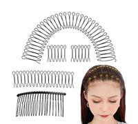 Pettine per capelli a forma di U - Pettini per capelli in filo metallico fisso | Forcina invisibile a forma di U, fermagli per capelli ondulati | Clip per capelli estensibili | Pannocchia