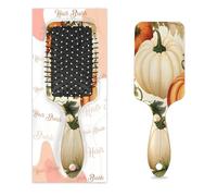 Pettine per capelli antistatico con cuscino d'aria, spazzola per capelli autunnale, raccolto zucche, Ringraziamento, spazzola quadrata per massaggio del cuoio capelluto, per donne e ragazze