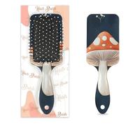 Pettine per capelli antistatico con cuscino d'aria spazzola per capelli carino retrò funghi botanico floreale quadrato massaggio del cuoio capelluto spazzola per donne ragazze