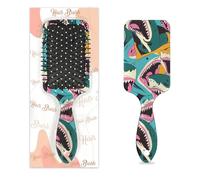 Pettine per capelli antistatico con cuscino d'aria, spazzola per capelli con squalo oceano animale quadrato spazzola per massaggio del cuoio capelluto per donne e ragazze