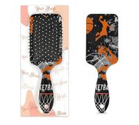 Pettine per capelli antistatico con cuscino d'aria, spazzola per capelli da basket, struttura quadrata, spazzola per massaggio del cuoio capelluto per donne e ragazze