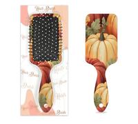 Pettine per capelli antistatico con cuscino d'aria, spazzola per capelli per il Ringraziamento autunnale zucca raccolto spazzola quadrata per massaggio del cuoio capelluto per donne ragazze