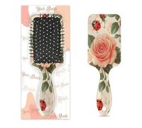 Pettine per capelli antistatico massaggiante cuscino d'aria spazzola per capelli coccinelle rosse rose rosa spazzola per massaggio del cuoio capelluto per donne ragazze