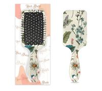 Pettine per capelli antistatico massaggiante cuscino d'aria spazzola per capelli vintage floreale piuttosto colorato farfalla uccelli fiore quadrato spazzola per massaggio del cuoio capelluto per