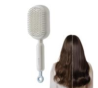 Pettine per capelli, autopulente, retrattile, massaggiatore per cuoio capelluto, spazzola da viaggio, per donne e uomini, con capelli lunghi e spessi e spessi e spessi per la cura della doccia a casa