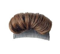 Pettine per capelli con clip a pettine invisibile, per acconciature da principessa, per ragazze, colore: marrone chiaro