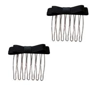 Pettine per capelli con fiocco a nastro per ragazza fermaglio per capelli clip per capelli per donne frangia laterale strumento per lo styling dei capelli per bambini
