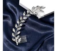 Pettine per capelli con perle, accessorio floreale per matrimonio, strass, tiara da sposa, forcina per capelli per damigella d'onore, feste, gioielli stile 23
