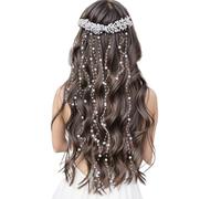 Pettine per capelli con perle, fermaglio decorativo per capelli, ornamento per capelli da sposa, pettine leggero con perle, elegante accessorio per capelli con , per celebrazioni, cerimonie