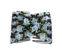 Pettine per capelli con perline di cristallo per donne, elegante fermaglio per capelli a forma di fiore, accessorio per capelli da sposa, accessorio per capelli bohémien