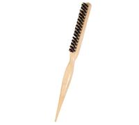 Pettine per capelli con setole di cinghiale, spazzola per capelli a tre file, pettine con setole di cinghiale, pettine per pettinare la schiena, bastone coprente per capelli, cura delicata del cuoio