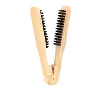 Pettine per capelli con setole naturali, impugnatura ergonomica, rapida asciugatura | di fissaggio a morsetto che definisce i ricci, per modellare le onde orientate all'asciugatrice