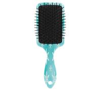 Pettine per capelli con stella marina bianca azzurra acquerello, spazzole districanti per capelli, pettini antistatici da donna, spazzole per capelli da viaggio da donna