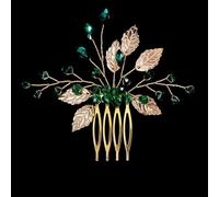 Pettine per capelli da donna con perle, gioielli per feste di nozze, frangia laterale con strass, fermacapelli A