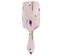Pettine per capelli da massaggio rosa per bottiglie di vino, pettini da donna antistatici, spazzola per capelli sani da donna, pettine facile da pulire