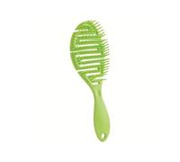 Pettine per capelli da massaggio, spazzola per capelli bagnati da donna, strumento per acconciatura, anti districamento, spazzola per capelli bagnata e asciutta a doppio scopo (verde erba B)